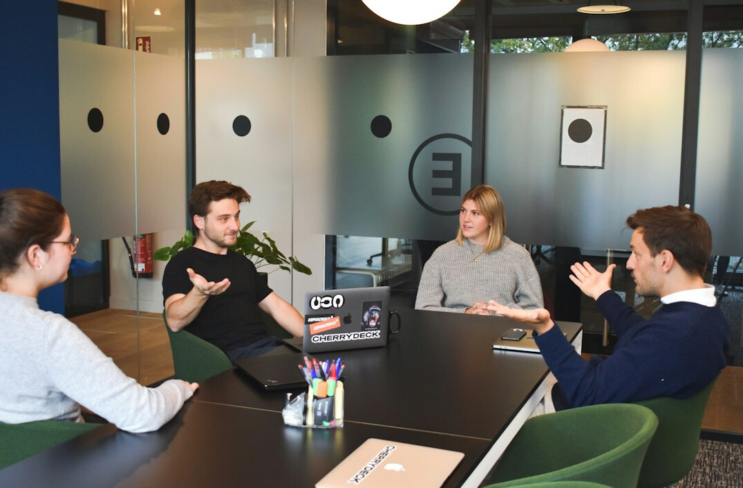 enterprise software team meeting